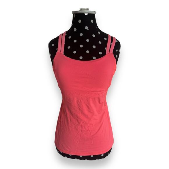 Lululemon Womens Tank Sz 6 City Sky Run By Grapefruit Mesh Most Popular RARE - Picture 10 of 16